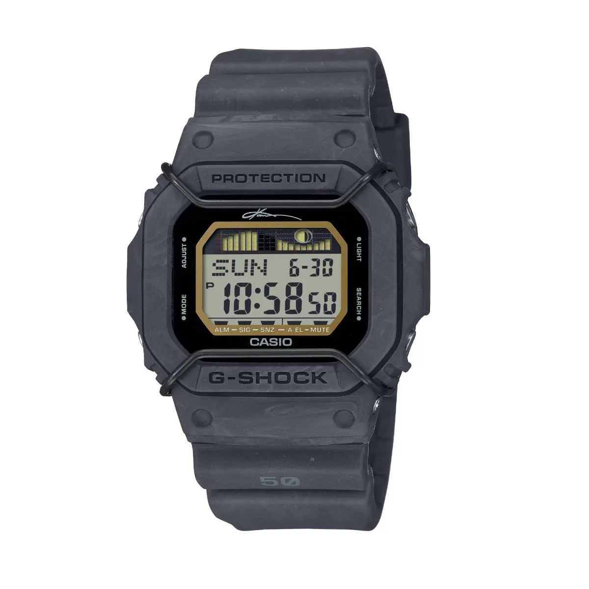 Casio and Kanoa Igarashi G-lide GLX5600KB-1 Black Rubber Digital Wrist Watch