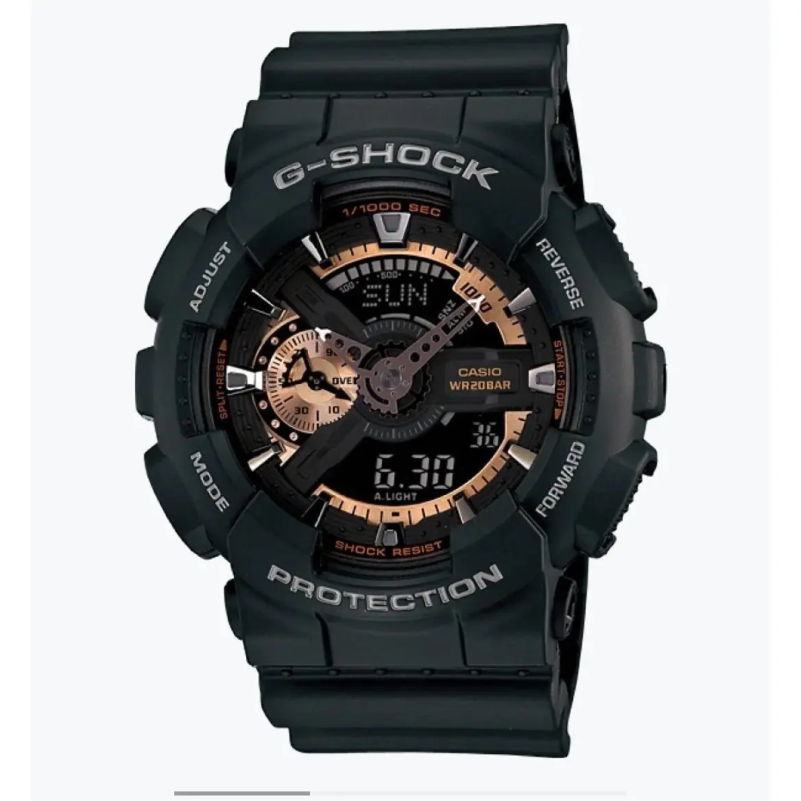 Casio GA110RG-1A Men`s G-shock Black Strap Watch LM