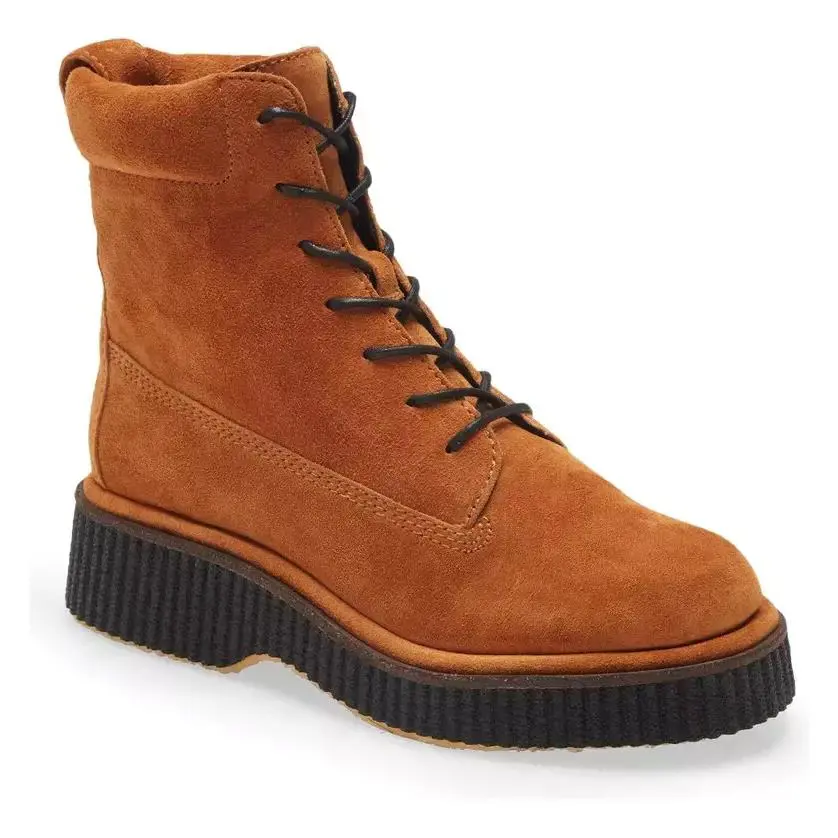 Rag Bone Sloane Suede Lace-up Boot in Cinnamon Size 7.5