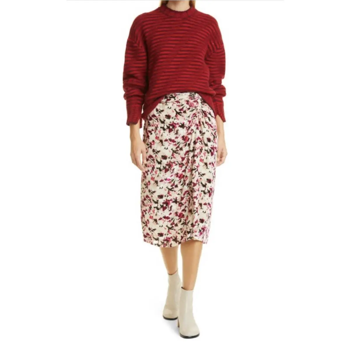 Rag Bone Amber Burnout Women`s Straight Skirt Size 6 by Rag & Bone