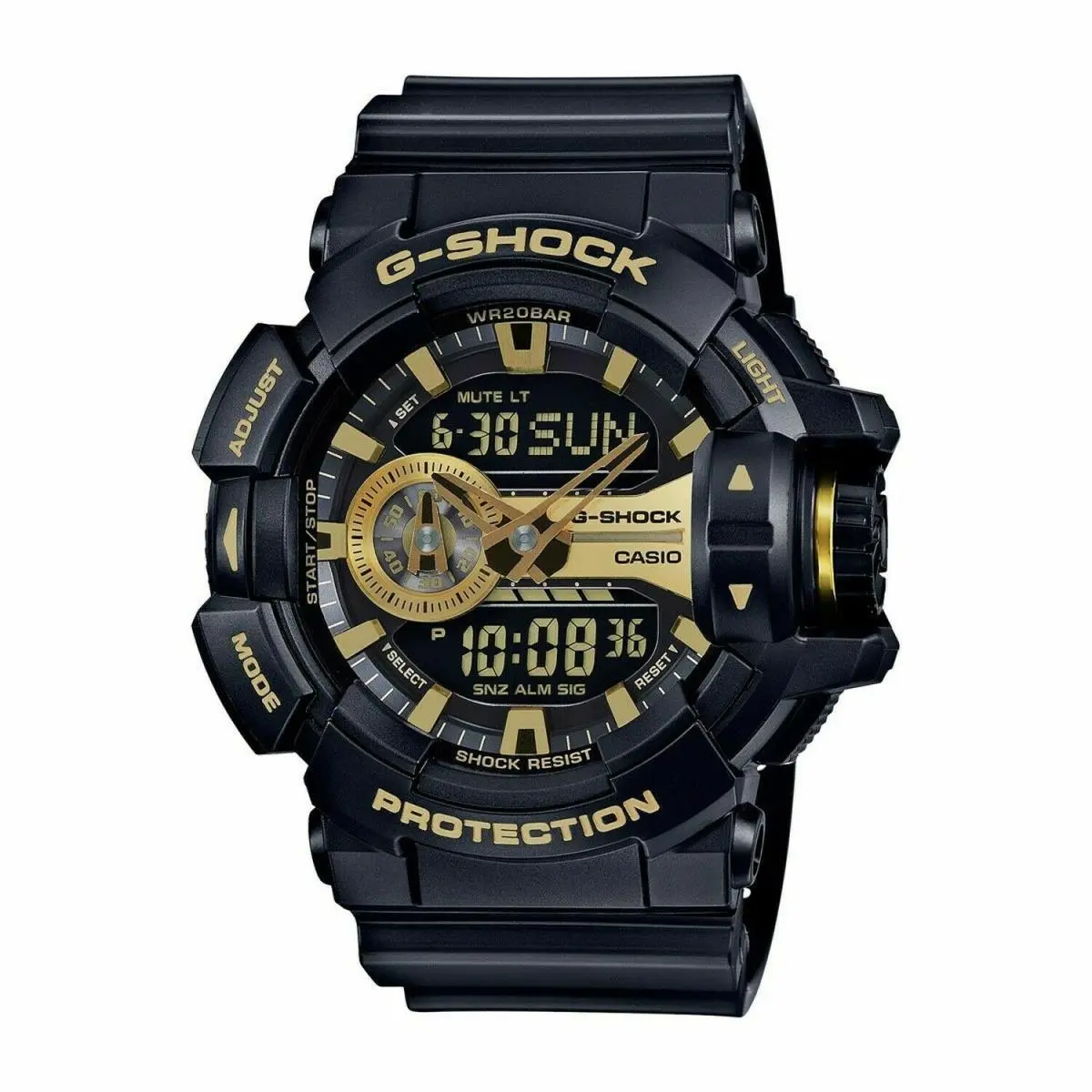 Men`s G-shock Garish Series Black Gold Resin Watch GA400GB -1A9 by Casio