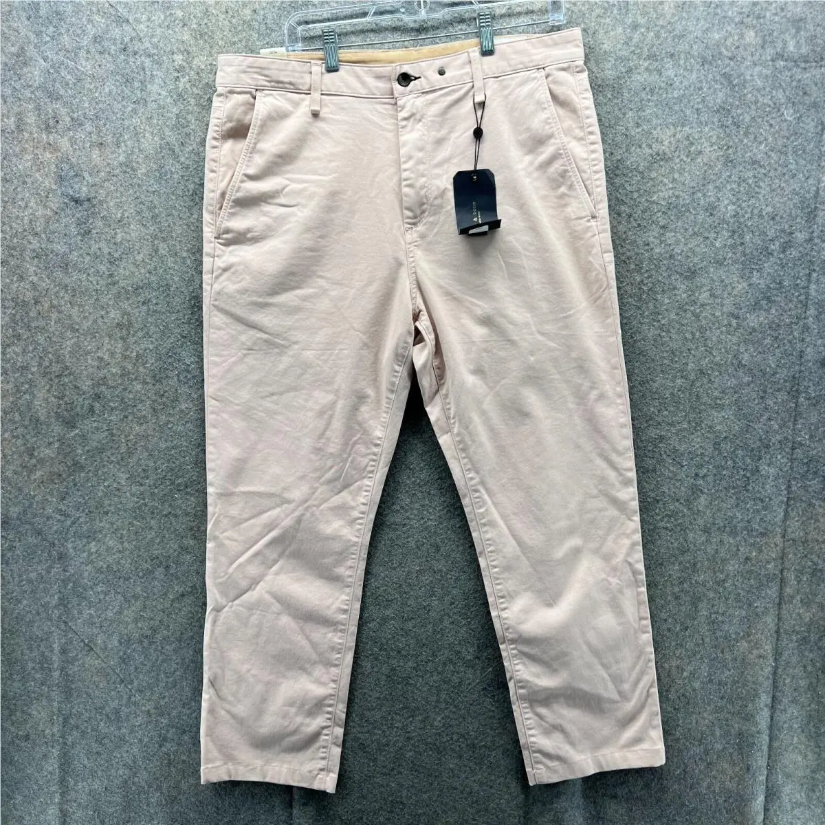 Rag Bone Pants Men 36 Peach Pastel Pink Dusty Rose Chino Flat Front Classic