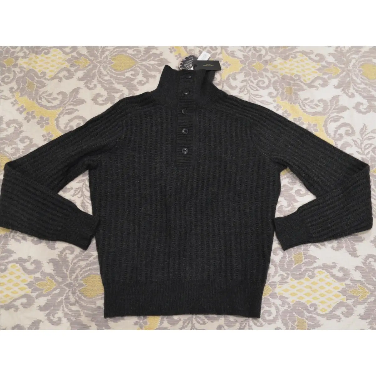 Rag Bone Dark Gray Turtleneck Stretch Sweater Mens X-small XS