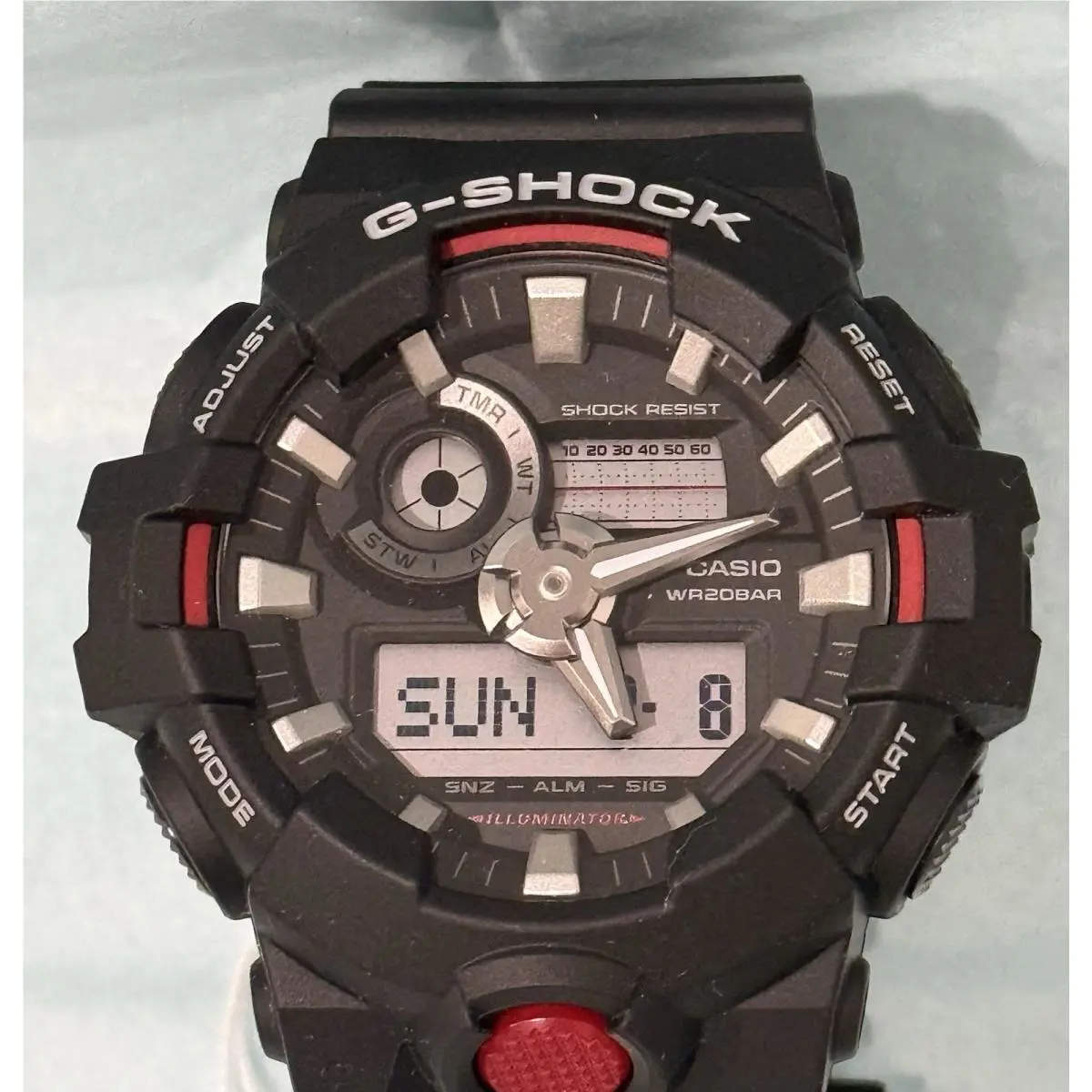 G-shock GA-700-1ADR Black Resin Men’s Watch by Casio