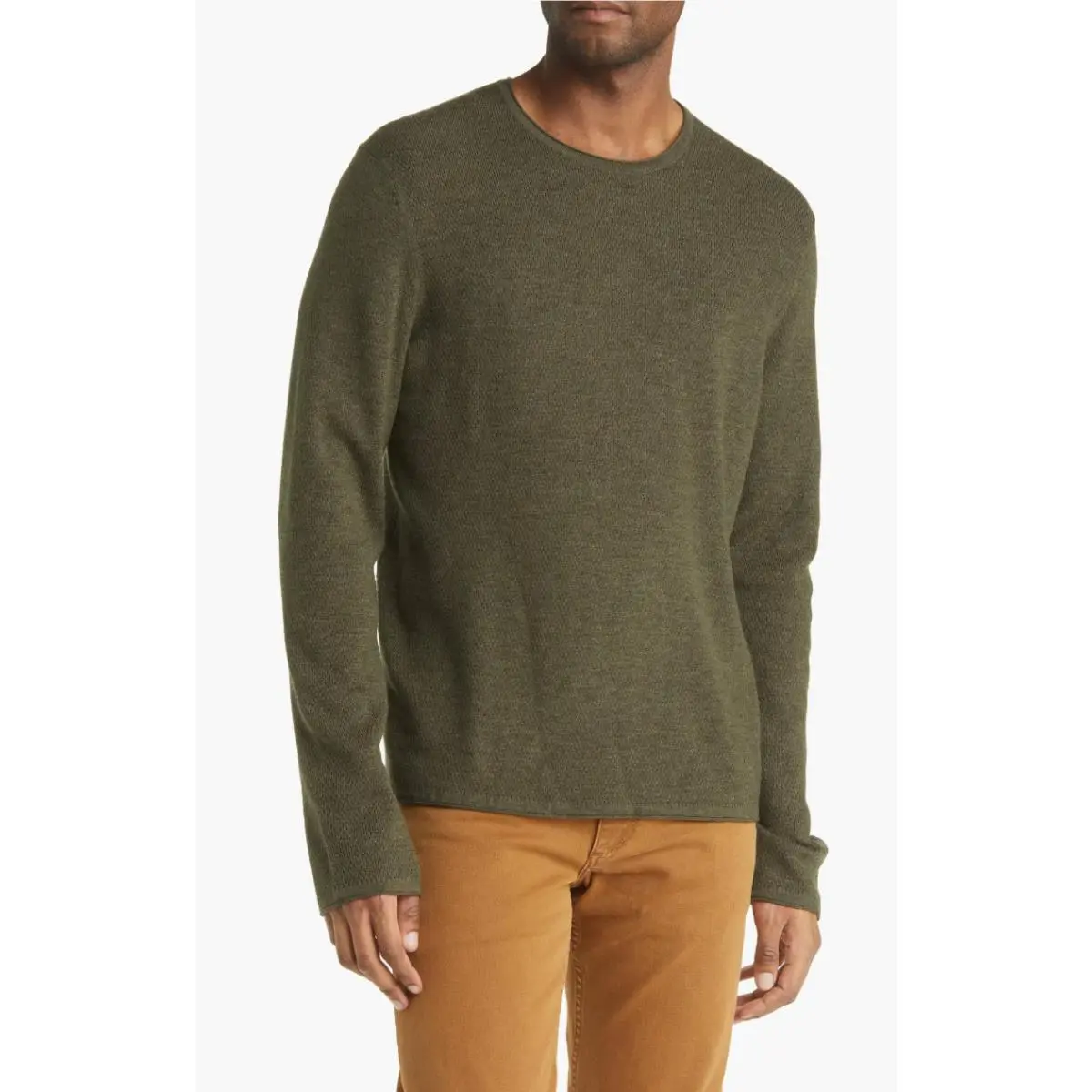 Rag Bone L52803 Mens Green Collin Wool Crewneck Sweater Size Xxl by Rag & Bone