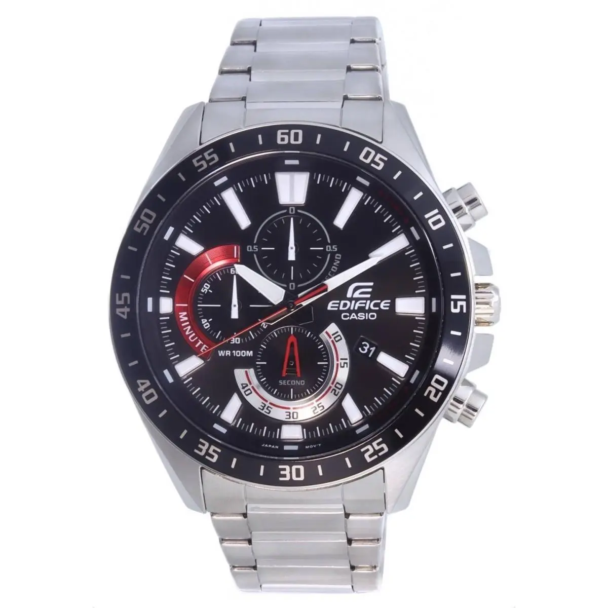 EFV620D-1A4V Men`s Stainless Steel Black Dial Standard Chronograph Watch by Casio