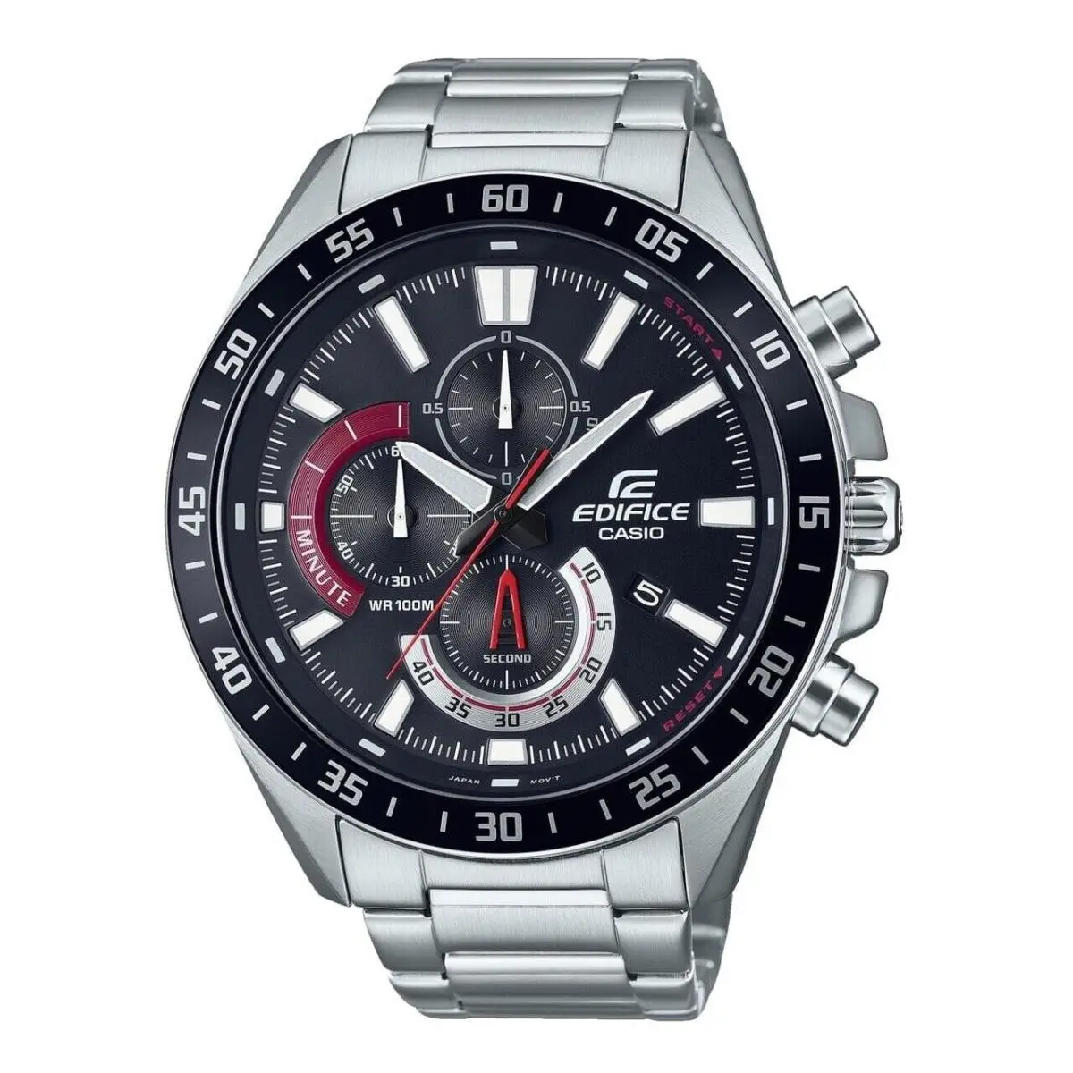 EFV620D-1A4V Men`s Stainless Steel Black Dial Standard Chronograph Watch by Casio