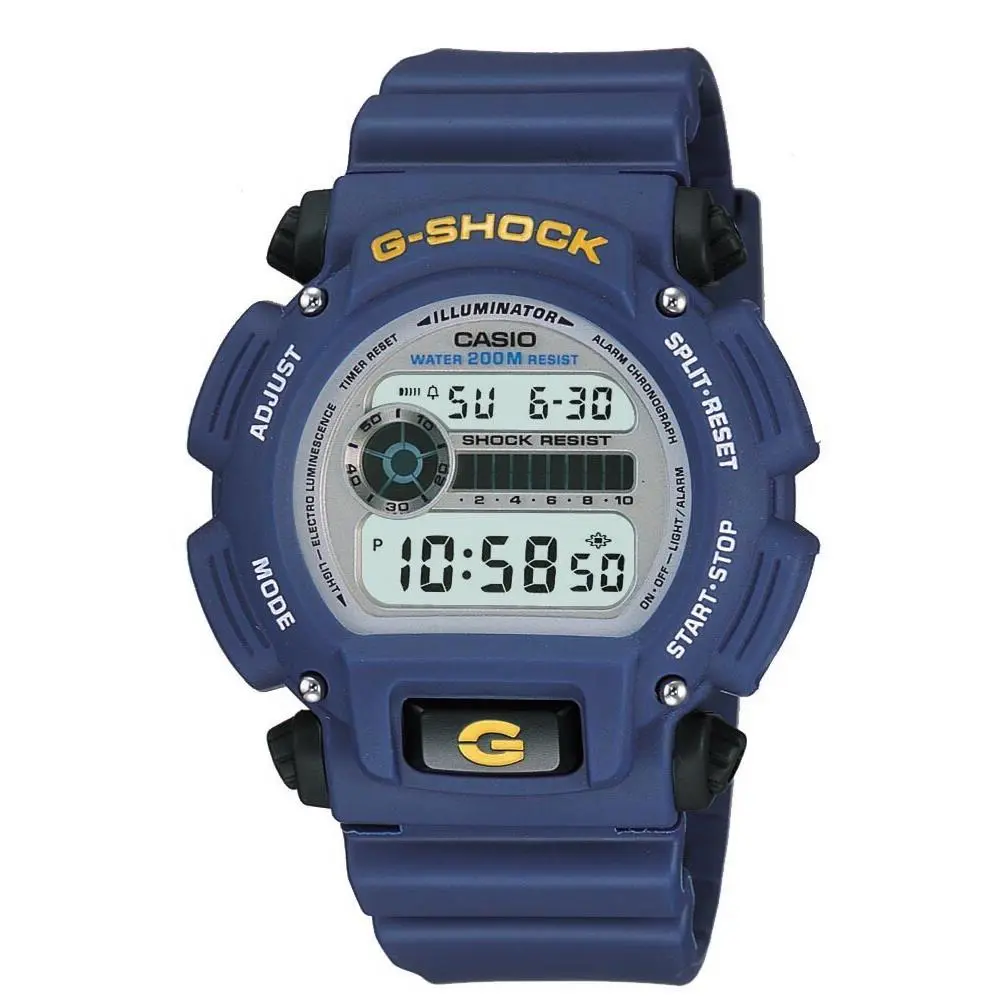 Casio G-shock Men`s Quartz Illuminator Blue Resin 43mm Digital Watch DW9052-2V