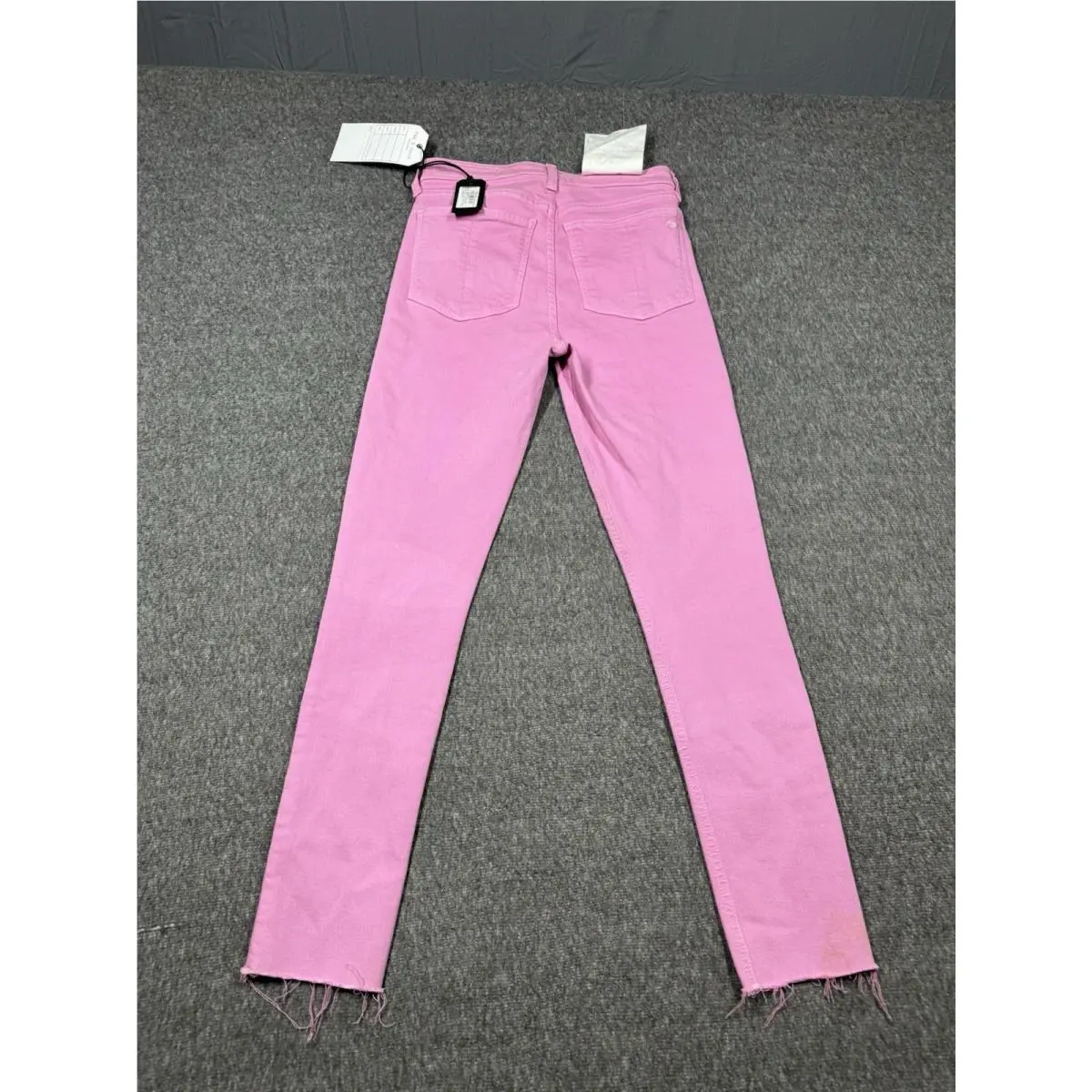 Rag and Bone Nina High Rise Jeans Womens 25 Pink Denim Slim Spot