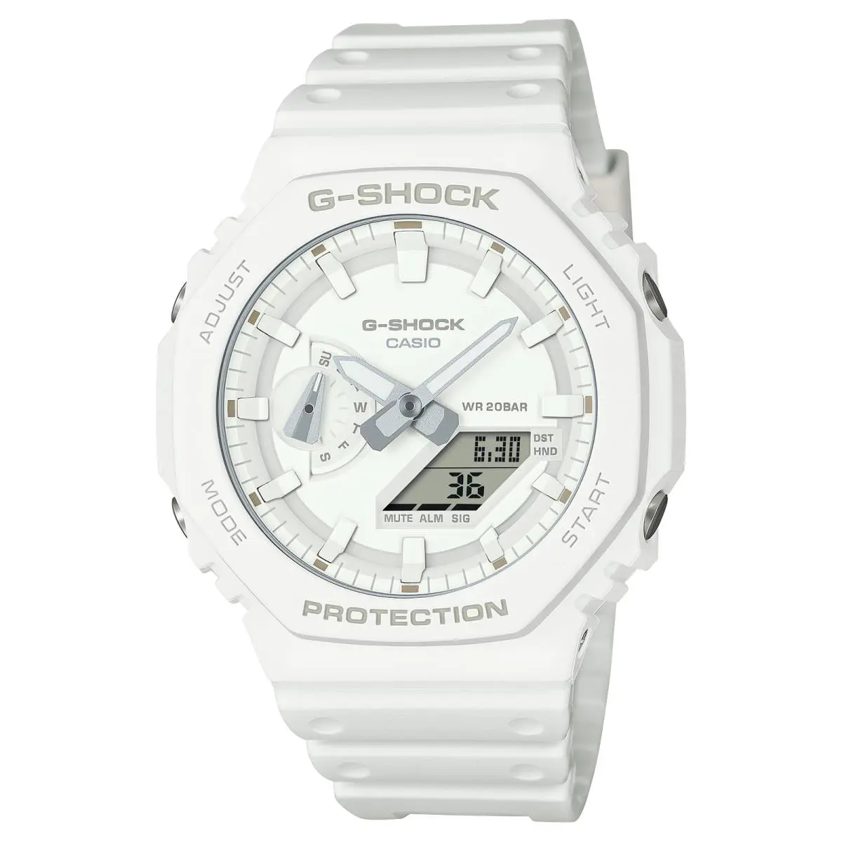 G-shock GA2100-7A7 Analog Digital White Watch by Casio