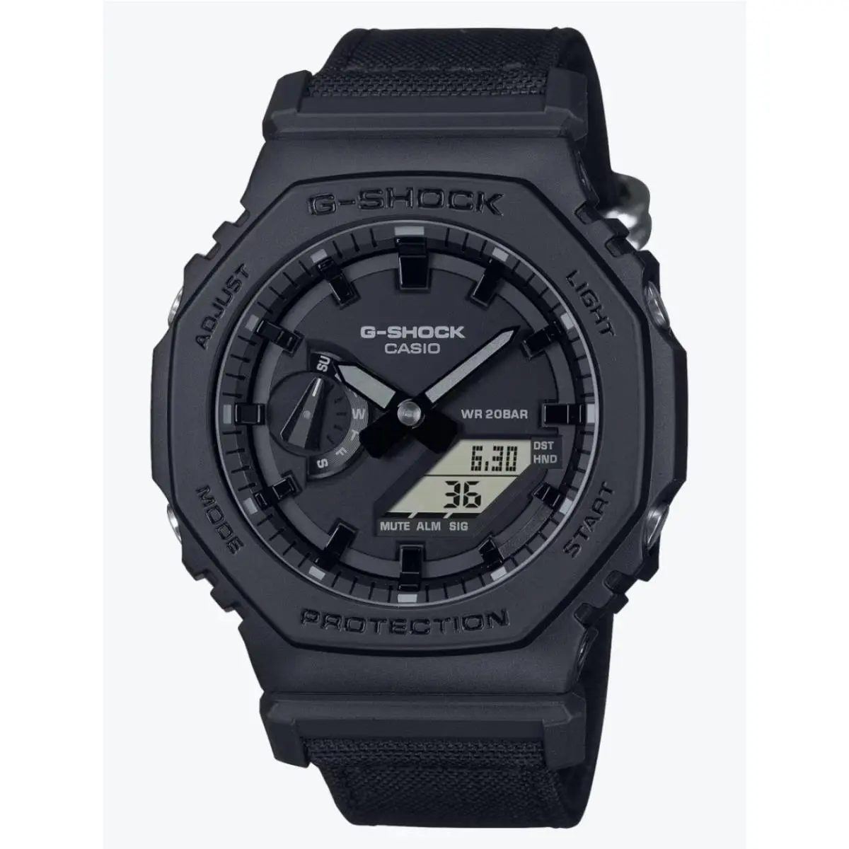 Casio G-shock GA-2100BCE-1ACR: Cordura Nylon Strap