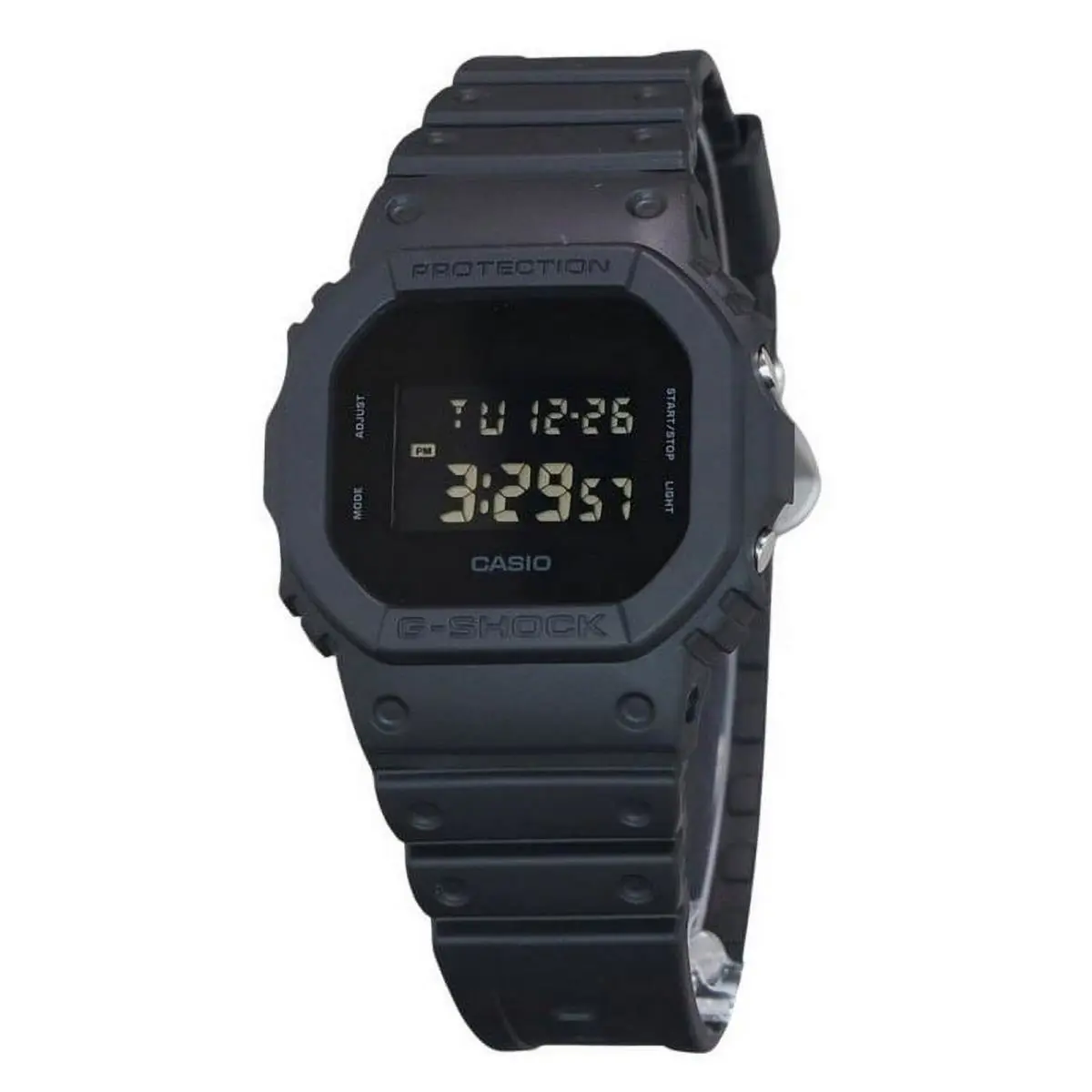 Casio G-shock Watch Digital Rubber Black Watch DW-5600UBB-1 5600 Series - Dial: Black, Band: Black, Bezel: Black