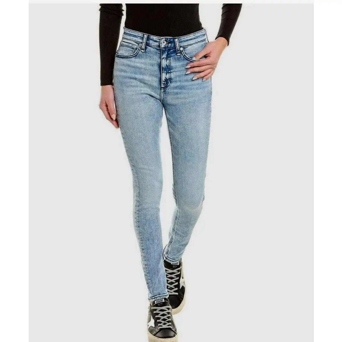 Rag Bone Women Jeans Size 24 Nina High Rise Skinny