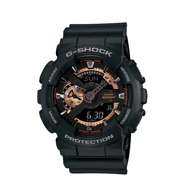 G-shock GA110RG-1A Men`s XL 3D Matte Black Rose Bronze Analog-digi Watch by Casio