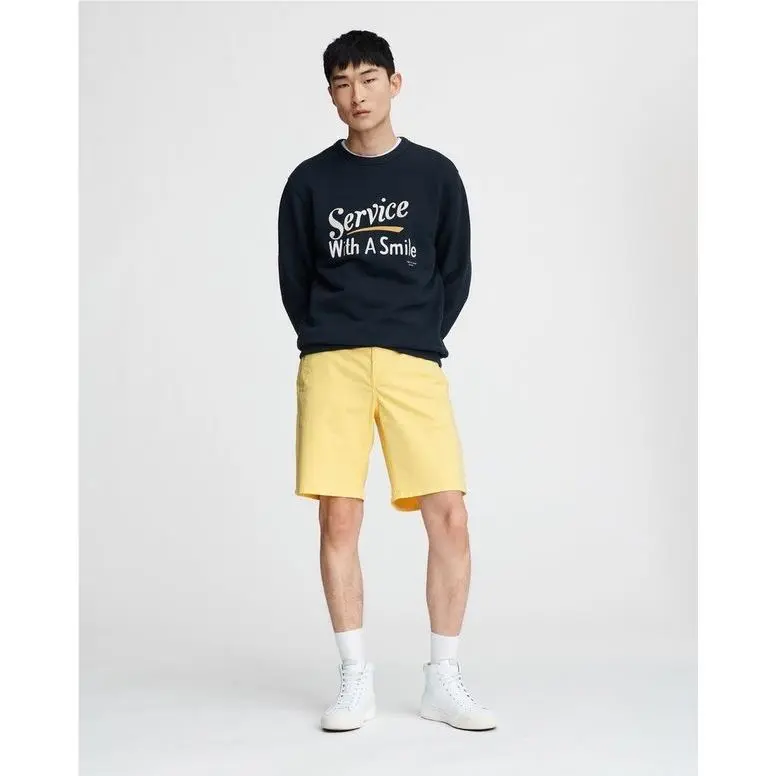 Rag Bone Men`s Classic Chino Shorts In Yellow Size: 28