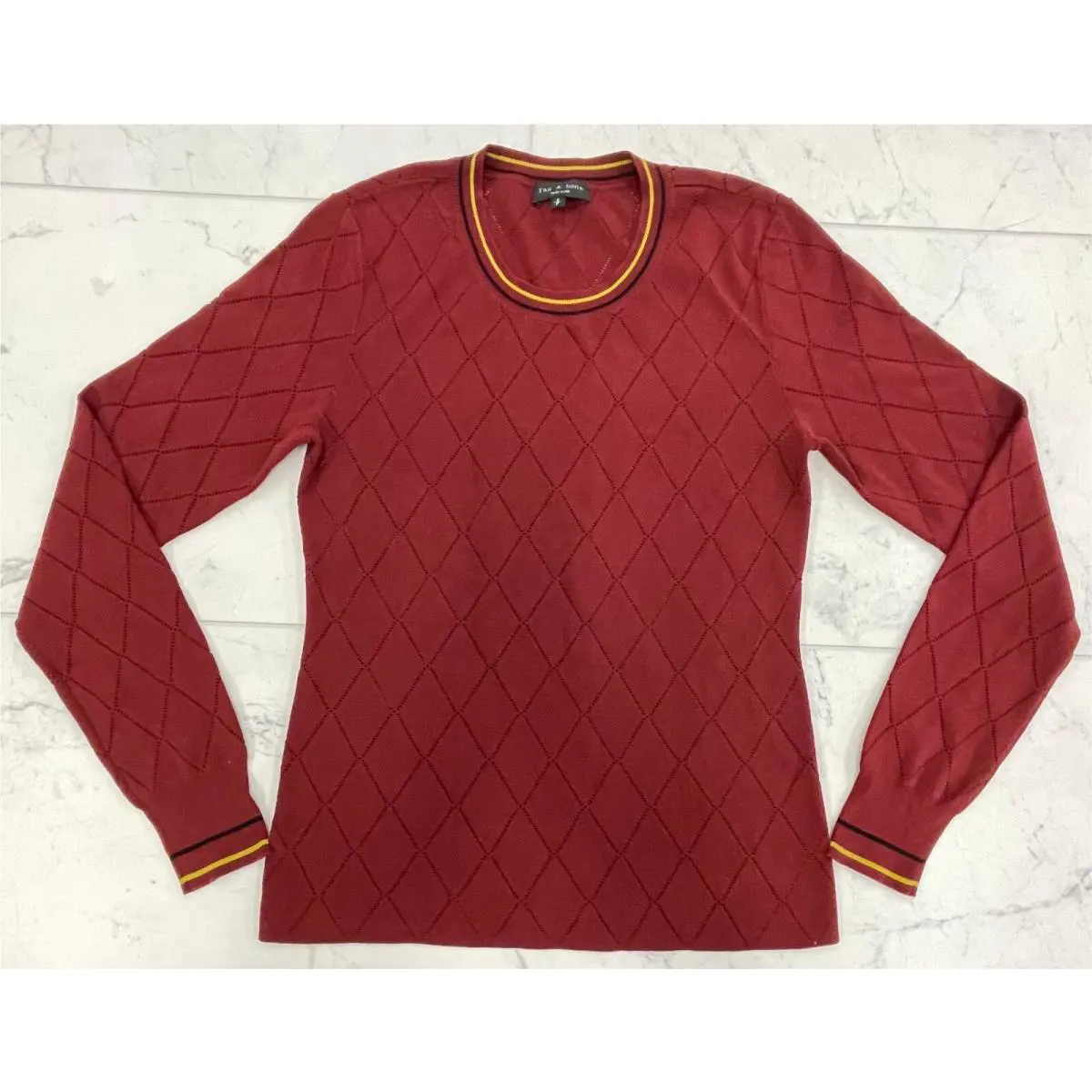 Nwot Rag Bone Womens Long Sleeve Shirt In Red Size: Small