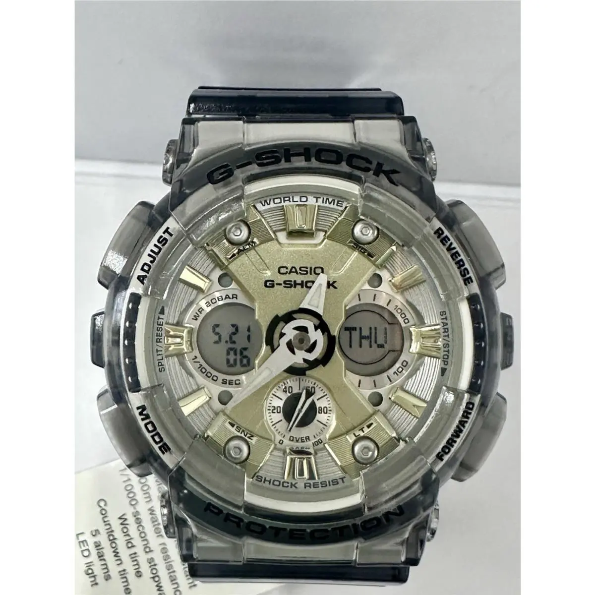 Casio G-shock GMA-S120GS-8A Mid Size Dial Men’s Watch - Band: Gray, Transparent