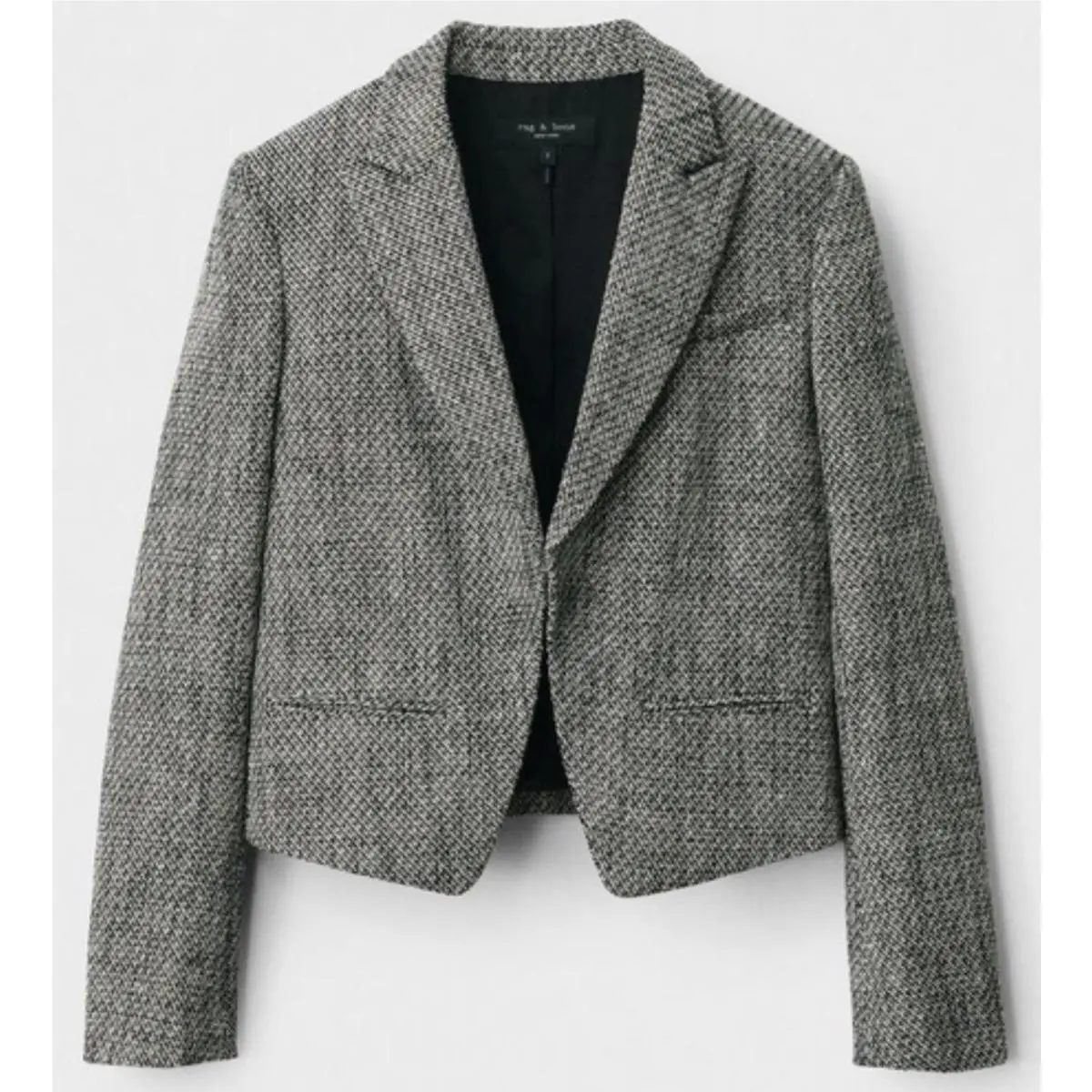 Rag Bone Blazer Sz 10 Elle Tweed Black/ White Houndstooth by Rag & Bone