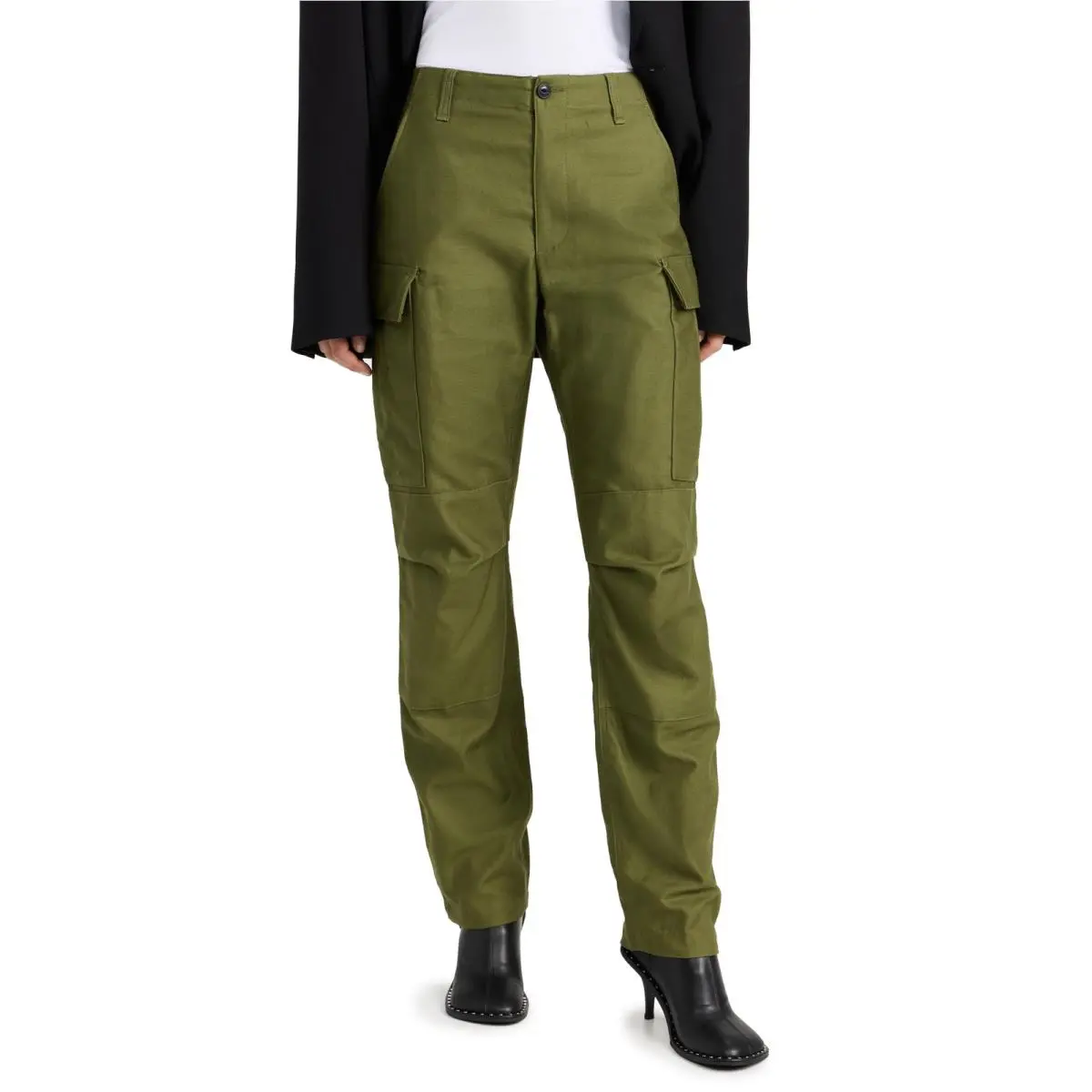 Rag Bone Women`s Valli Cargo Pants Armygrn Green Size 2 11739