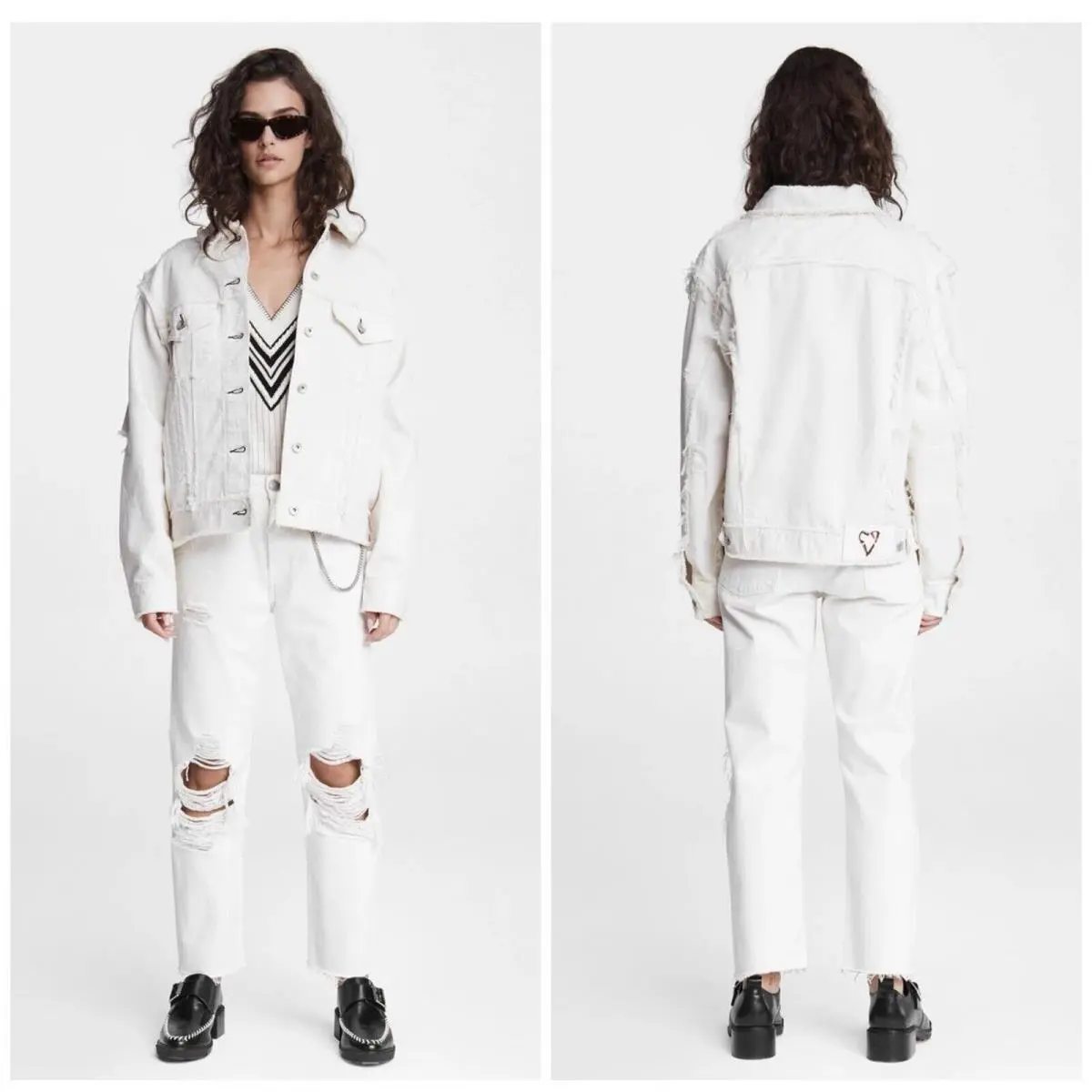 Rag Bone Cruella Dodie Oversize Jacket In Antique White Size: XS by Rag & Bone