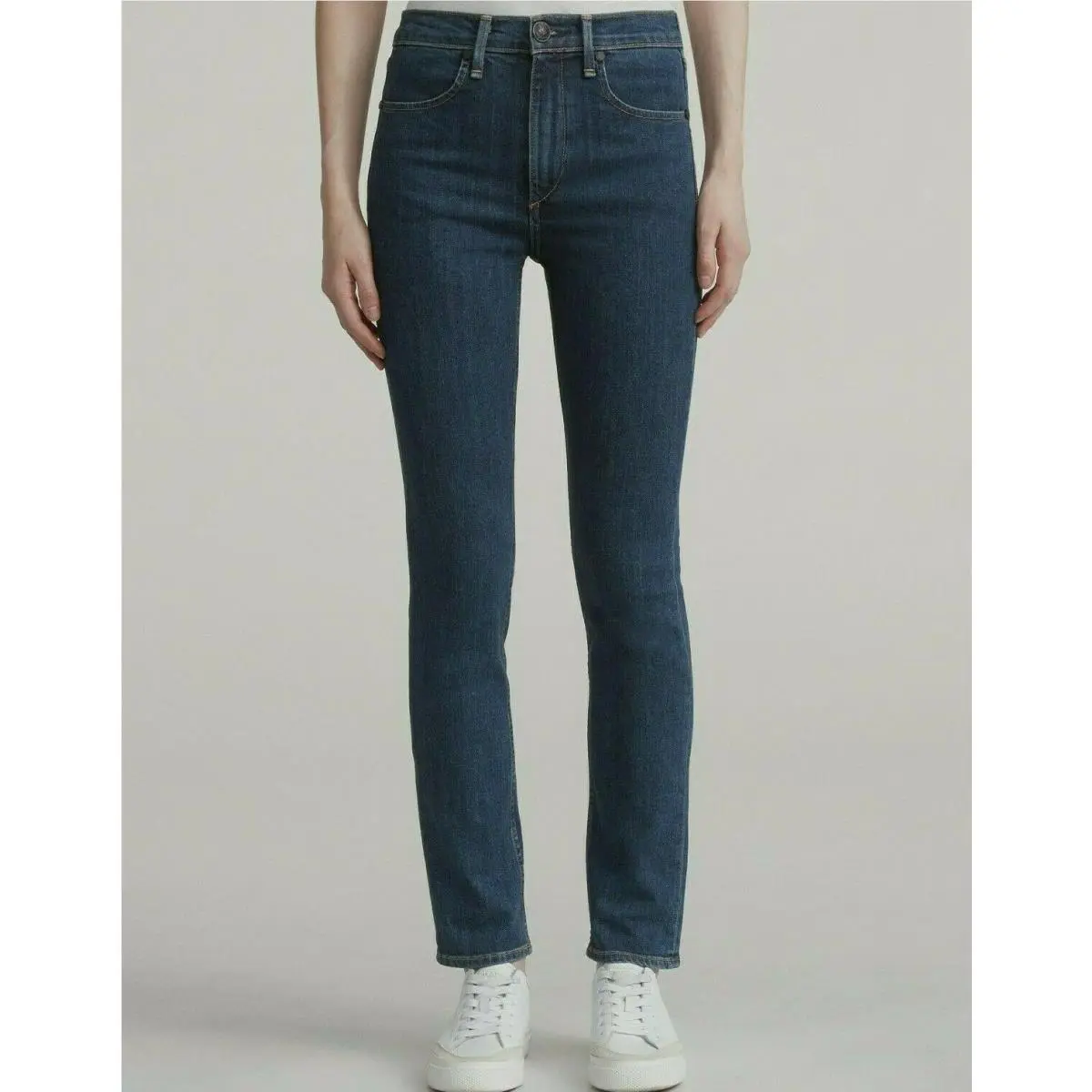 Rag Bone Sz30 Cigarette Leg High-rise Skinny Stretch Jeans Dark Paz by Rag & Bone
