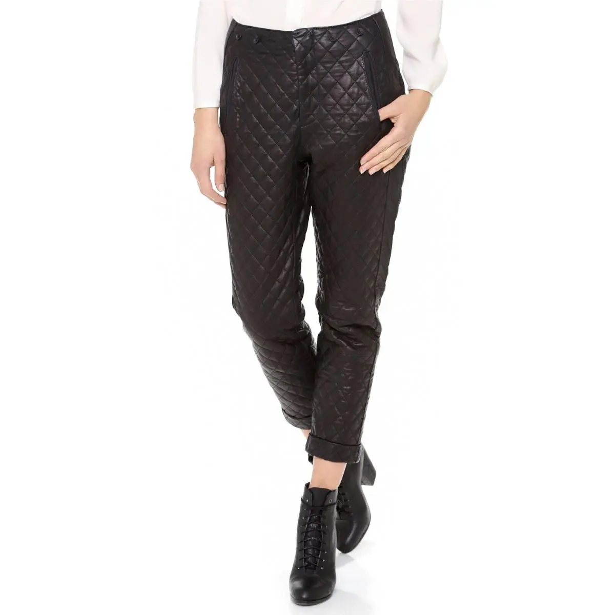 Rag Bone Woodstock Leather Pants Size 2 Msrp: 395.00