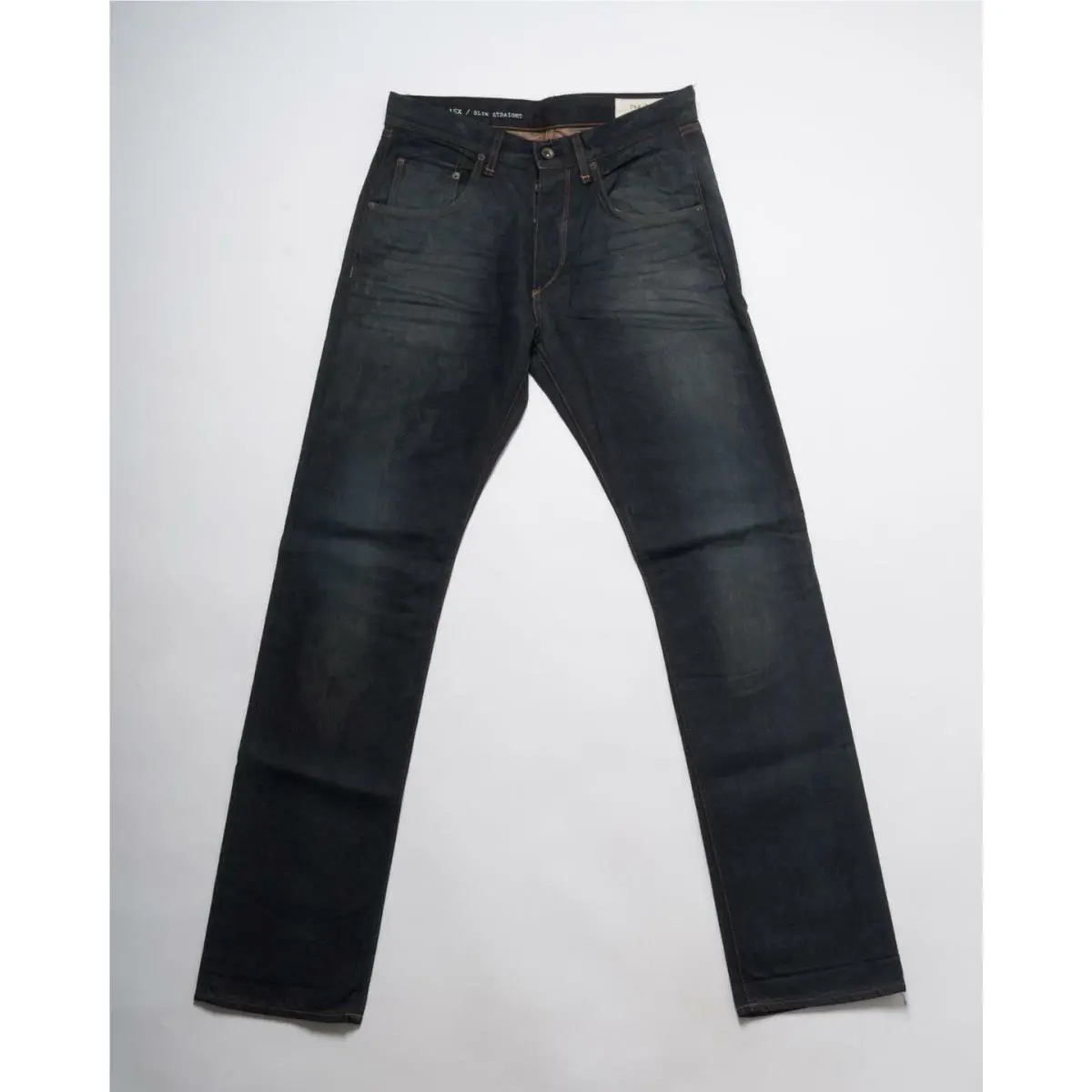 Rag Bone Dark Blue Slim Straight Leg Jeans Cotton Memphis RB 15X 30