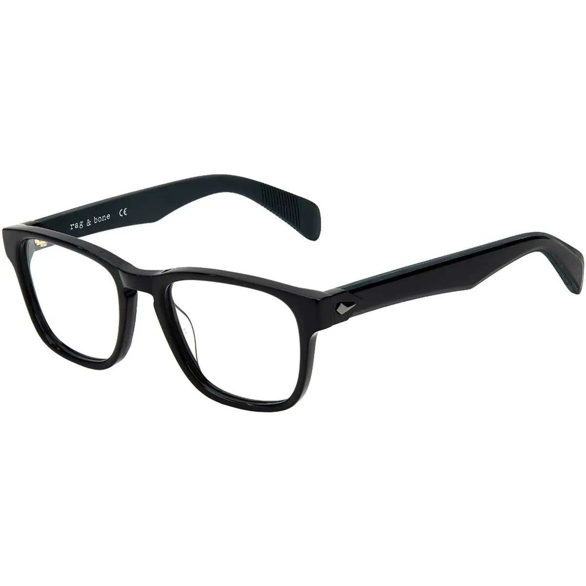 Rag Bone Men`s Black Square Eyeglass Frames - RNB7032G 0807 20
