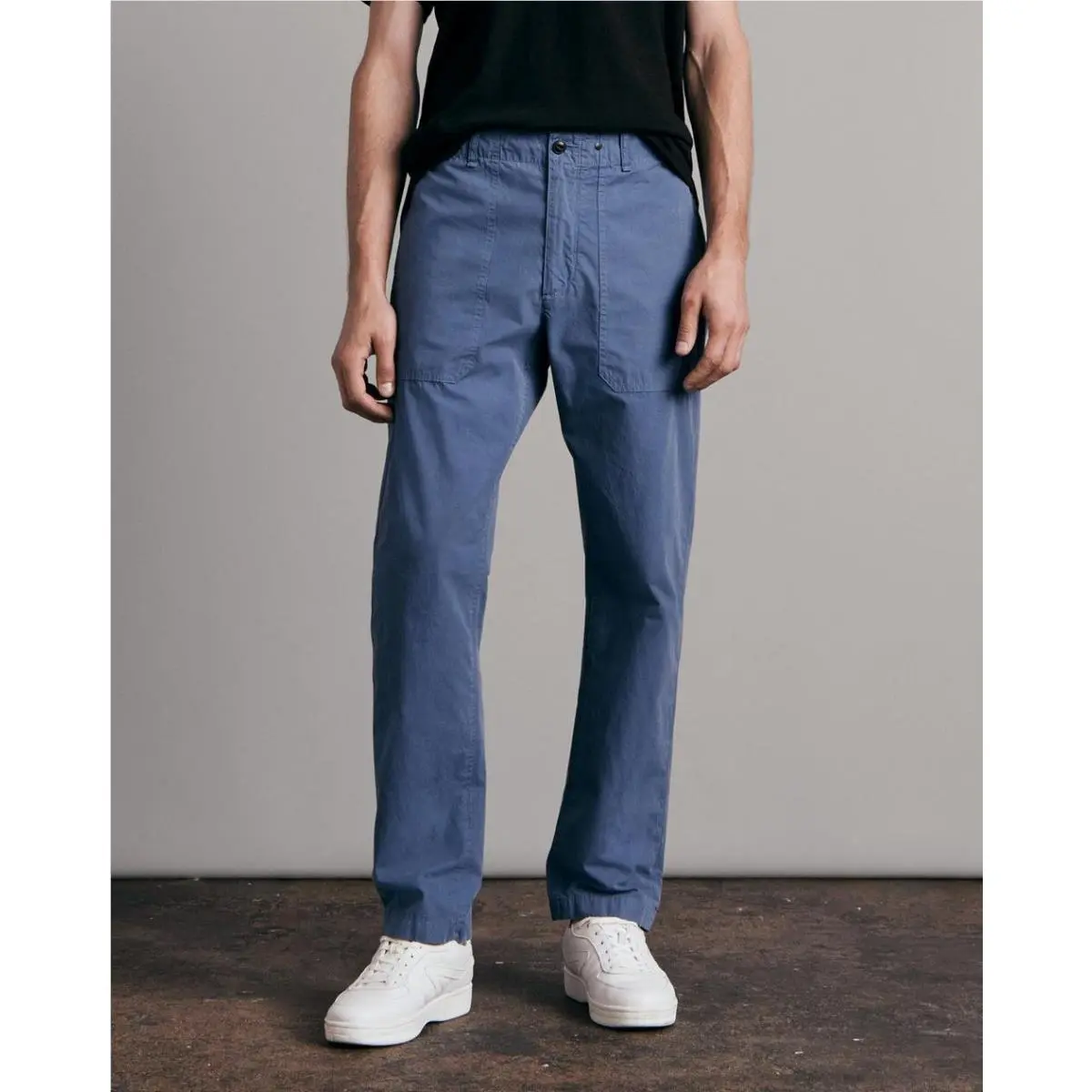 Rag Bone Cliffe Peached Italian Cotton Field Pant Casual Pants Blue Sz 38