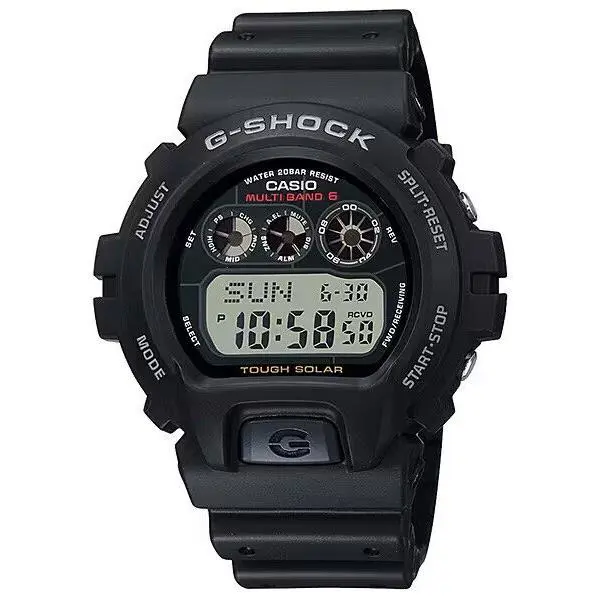 Casio G-shock Solar Atomic Calendar World Time Mens Digital Watch GW6900-1