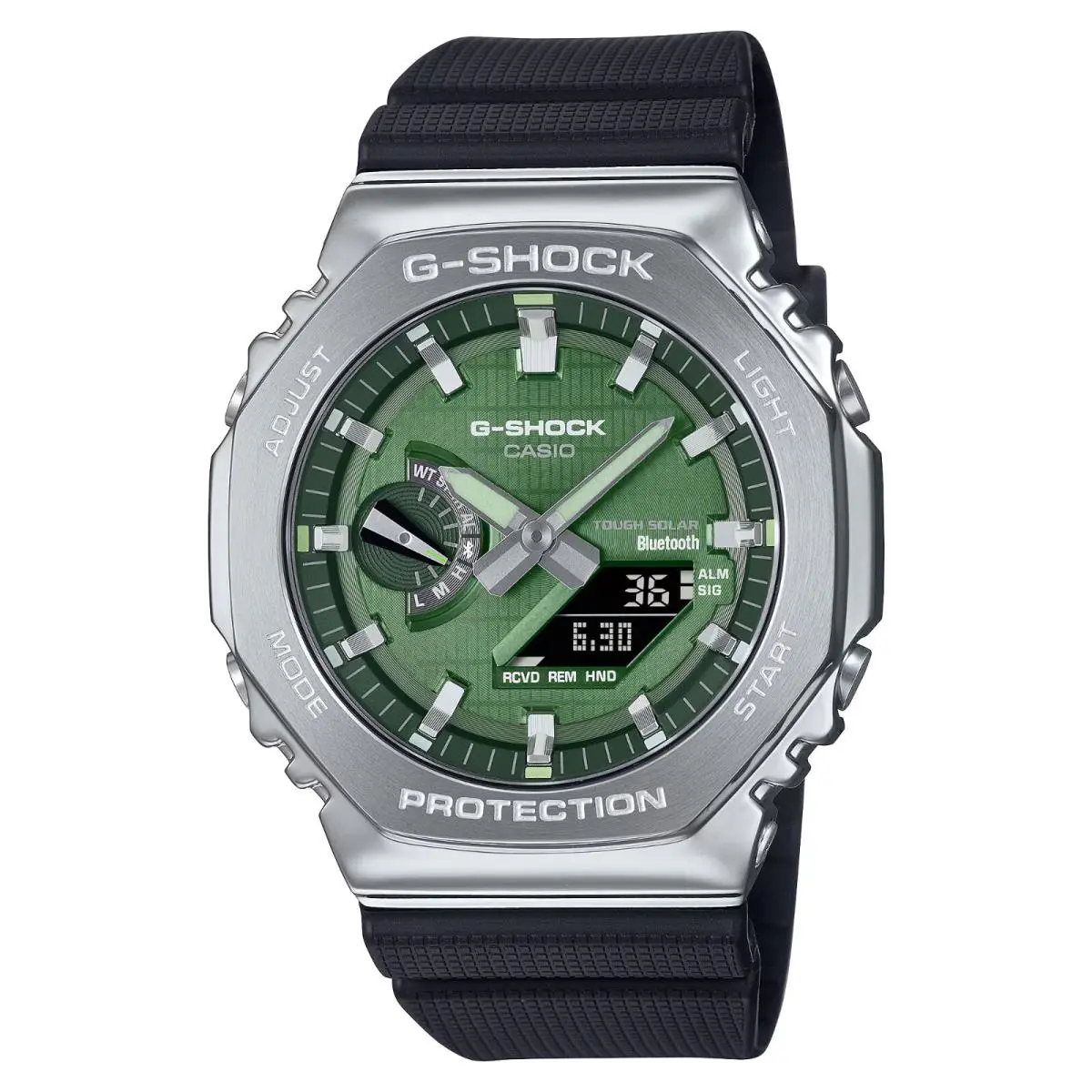 G-shock G-steel Vaporized Green Bluetooth Solar Watch GBM2100A-1A3 by Casio