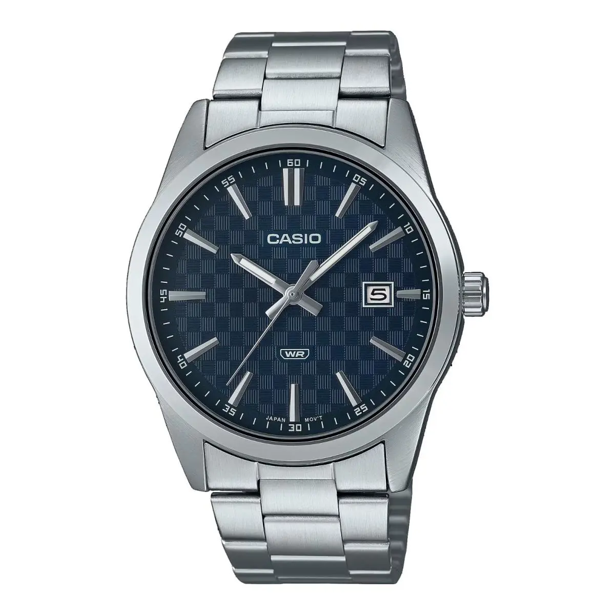 Casio MTP-VD03D-2A Men`s Standard Stainless Steel Blue Dial 3-Hand Analog Watch