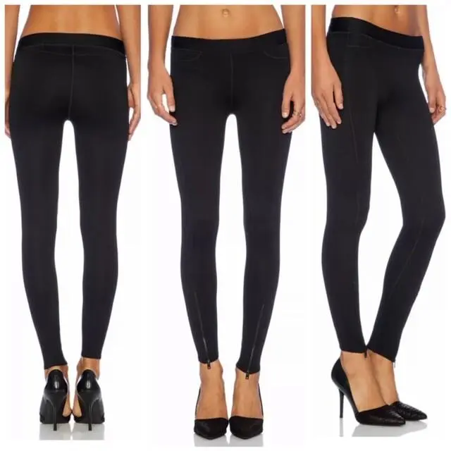 Rag Bone Lawson Chevron Black Legging Pants Size: XS