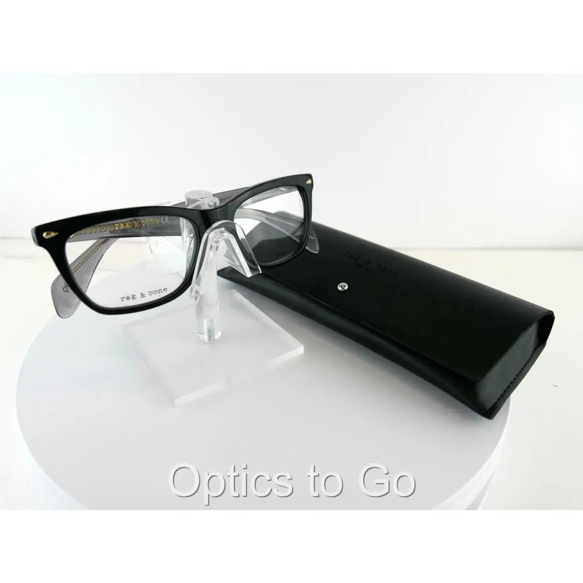 Rag Bone Rnb 3001 08A Black/smoke 50x17 Eyeglass Frames