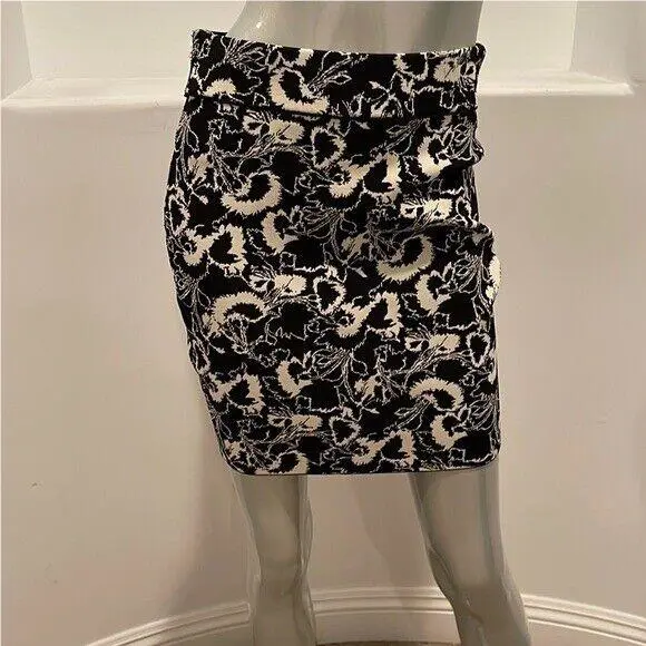 Rag Bone X Liberty T Shirt Skirt Black White Size S