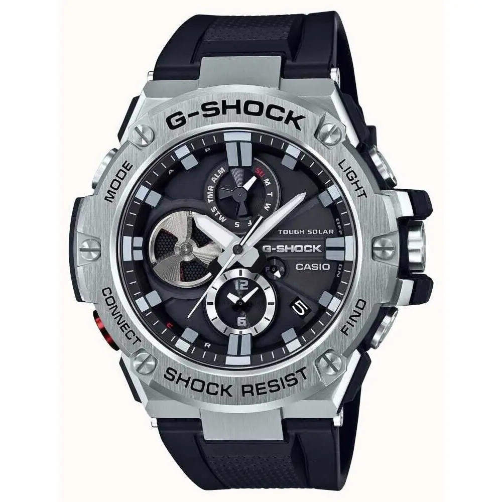 GST-B100-1ACR Men`s Watch G-steel G-shock Quartz Solar Bluetooth by Casio
