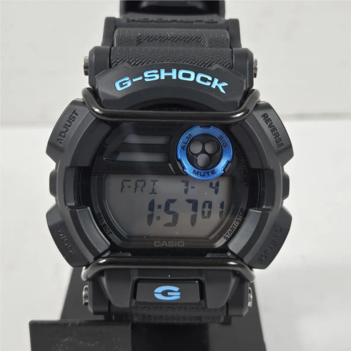 G-shock Casio GD400-1B2 Black/blue Digital Men`s Wristwatch w Manual