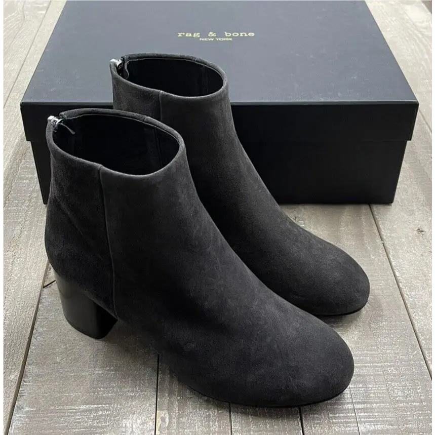 Rag Bone Drea Boot In Asphlt Suede Size: 36 US 6