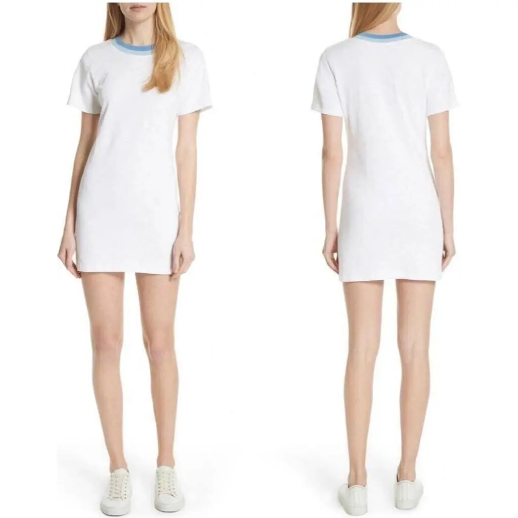 Rag Bone Jolie Mini Shirt Dress In Bright White Size: Medium