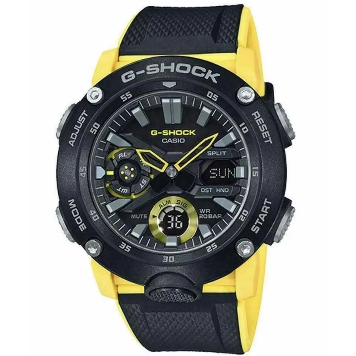 Casio Men`s G-shock Carbon Core Guard Analog-digital Watch - GA-2000-1A9DR