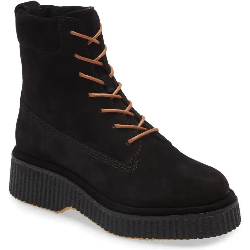 Rag Bone Sloane Suede Lace-up Boot in Black Size 6 - Black, Manufacturer: Black