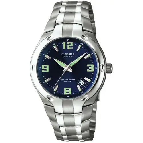 Casio Men`s 100 Meter Water Resistant EF-106D-2A Blue Dial Watch
