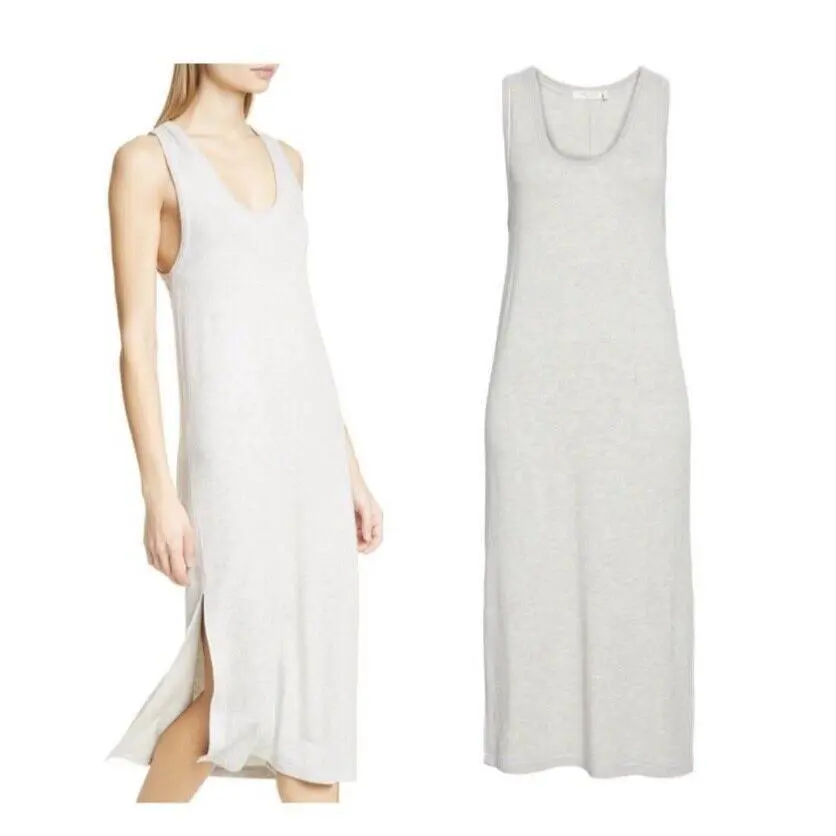 Rag Bone Marlon Tank Midi Dress In Heather Grey Size: XS