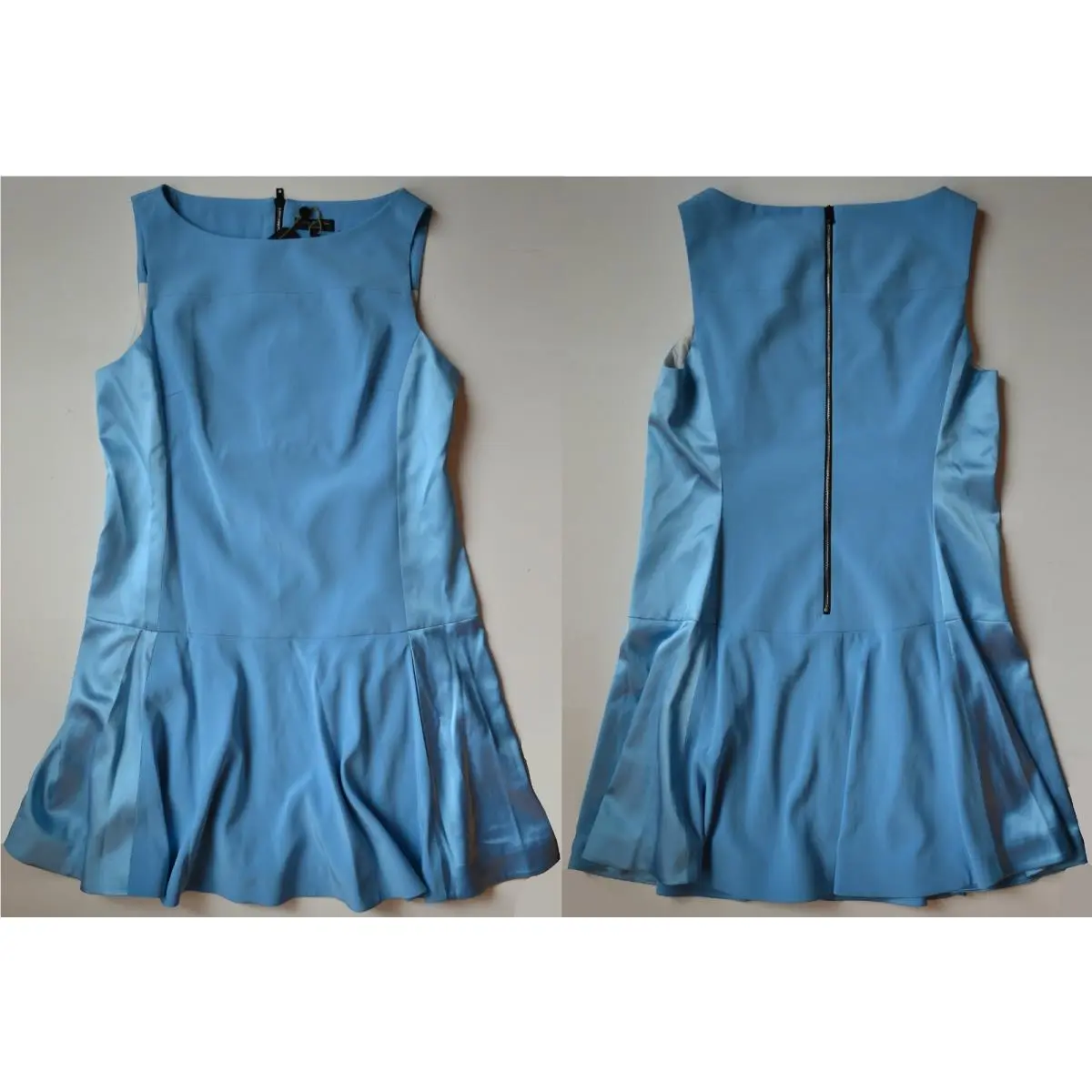 Rag Bone Silk Flounce Dress in Light Blue Size 8