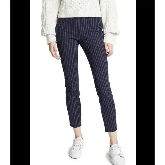 Rag Bone Simone Navy White Stripe Pants sz.8
