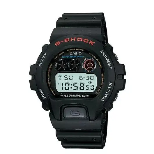 Casio DW6900U-1 Mens Classic G-shock Black Resin Digital Chronograph Sport Watch