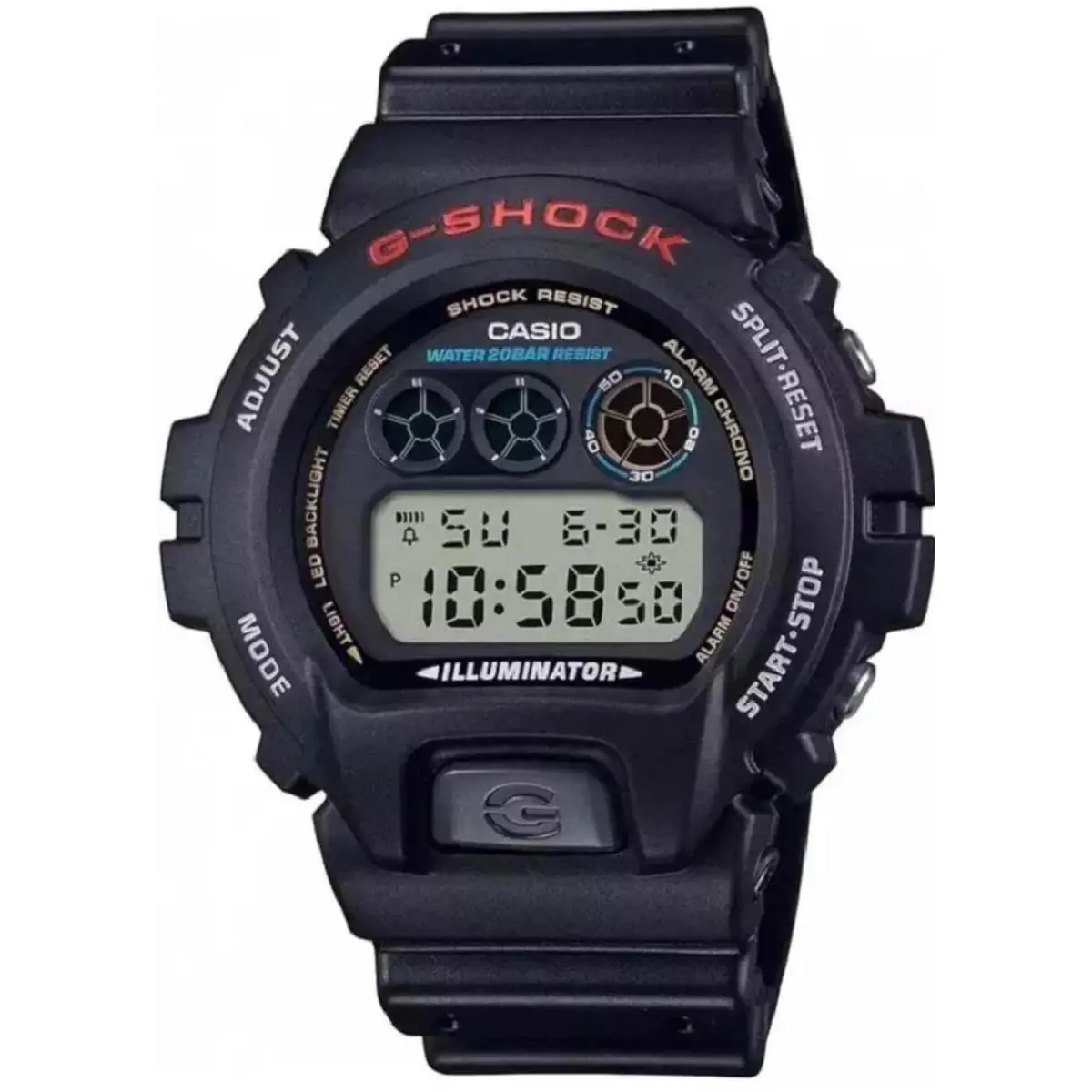 G-shock Digital Alarm Flash Alert Timer Quartz DW-6900U-1 200M Mens Watch by Casio