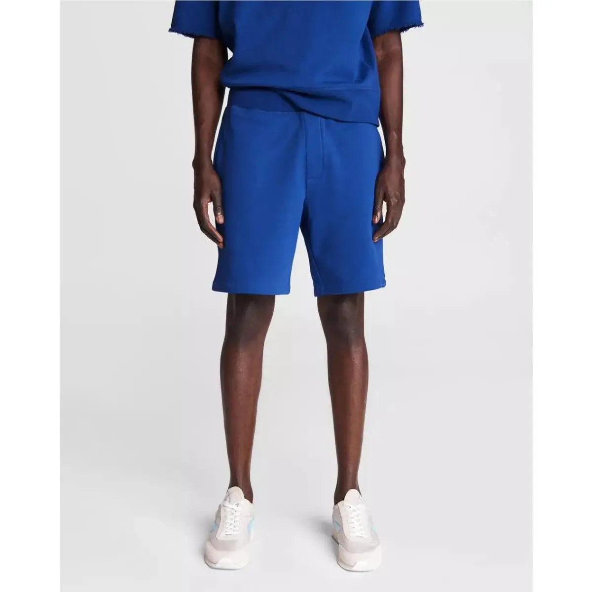 Rag & Bone Men`s City SS Sweatshort In Cobalt Size: Large