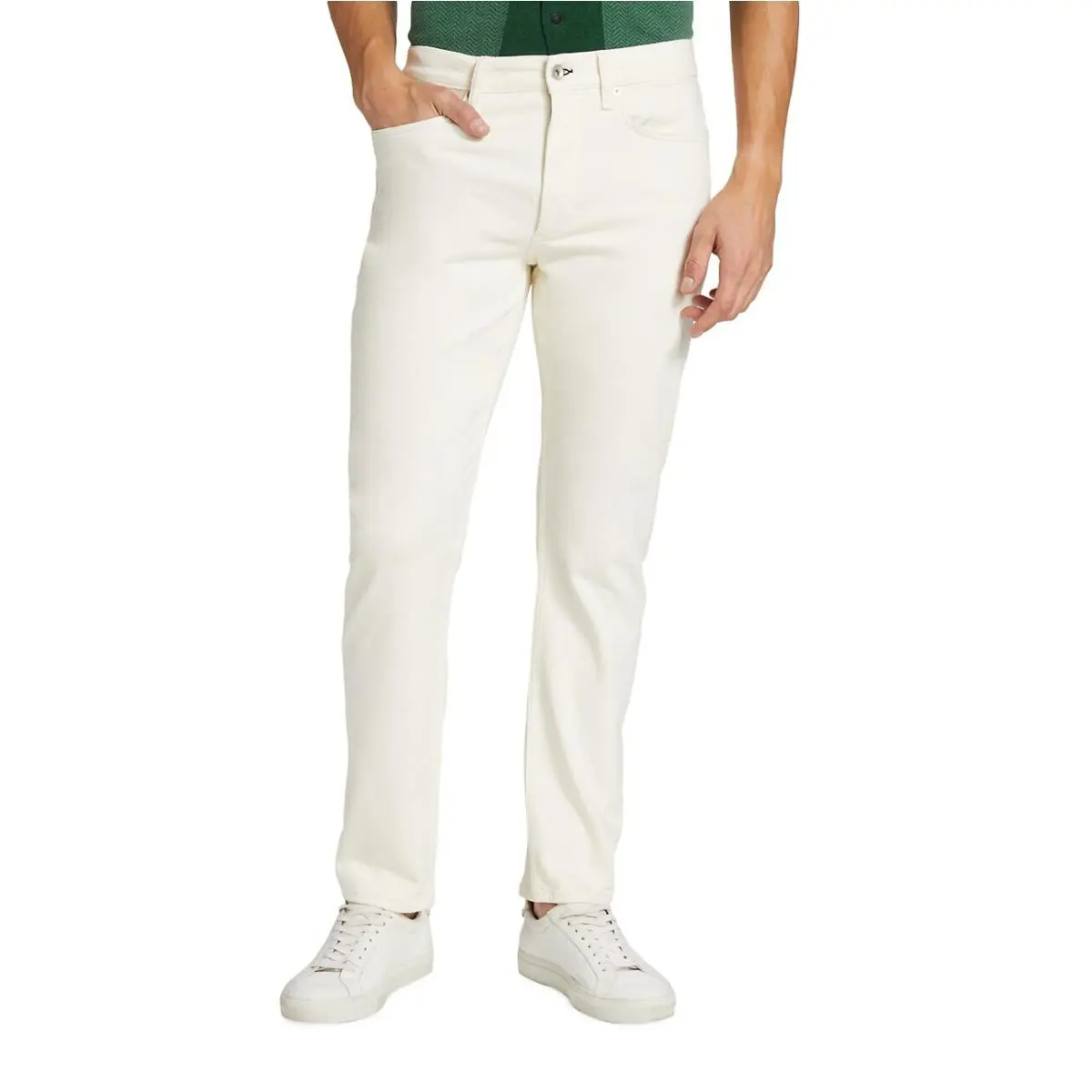 Rag Bone L38815 Mens Ecru Fit 2 Action Loopback Slim Fit Jeans Size 38x32 - Ivory