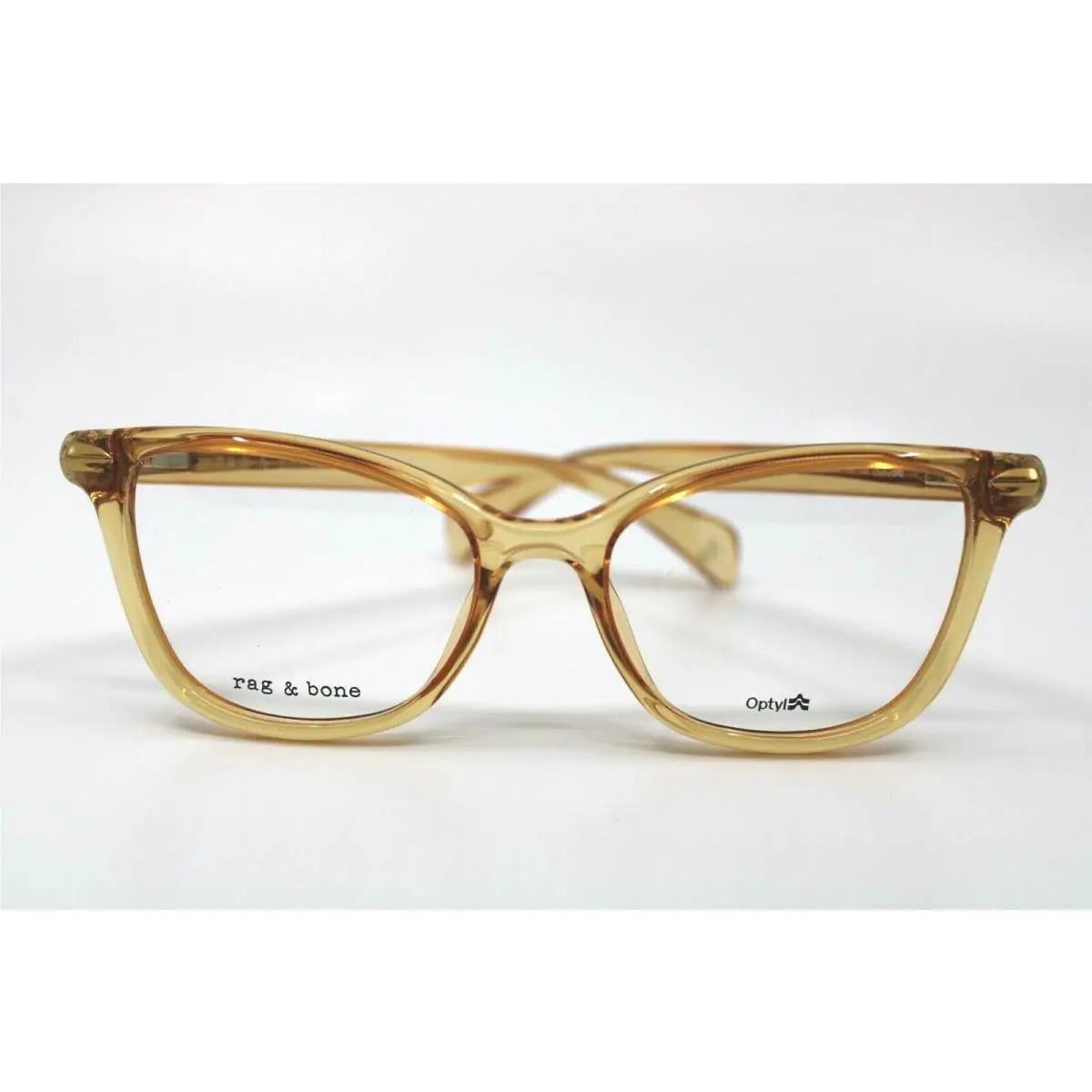 Rag Bone RNB3044 733 Peach Transparent Eyeglasses 53
